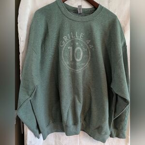 Gildan Heather Green Crewneck Sweatshirt